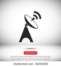 Satellite antenna icon