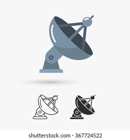 Satellitenantenne-Symbol