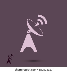 Satellite antenna icon