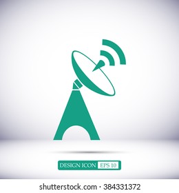 Satellite antenna icon