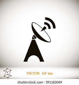Satellite antenna icon