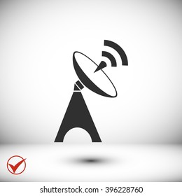 Satellite antenna icon