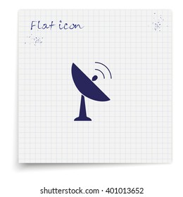Satellite antenna icon.