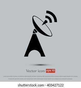 Satellite antenna icon