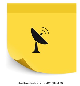 Satellite antenna icon.