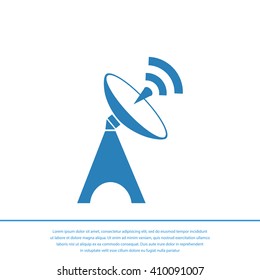 Satellite antenna icon
