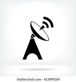 Satellite antenna icon