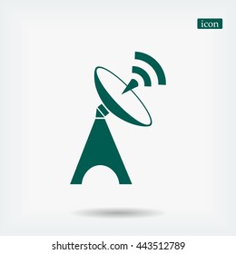 Satellite antenna icon
