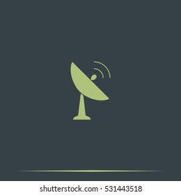 Satellite antenna icon.