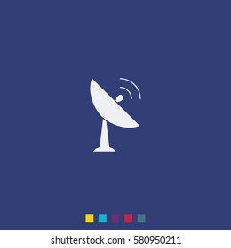 Satellite antenna icon.