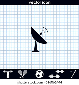 Satellite antenna icon.