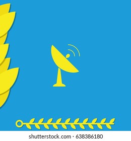Satellite antenna icon.