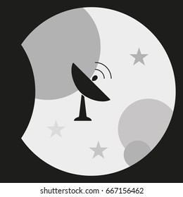 Satellite antenna icon.