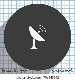 Satellite antenna icon.