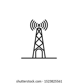 Satellite antenna icon. Element of satellite thin line icon