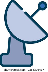The satellite antenna icon represents the technology that receives broadcast signals from satellites in space. It is used for various purposes such as television, radio, internet, and navigation
