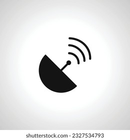 satellite antenna icon. satellite antenna simple icon.