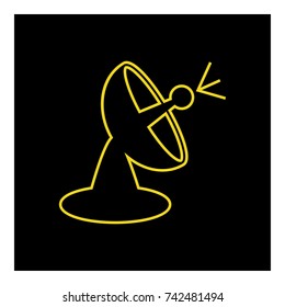 satellite antenna icon vector