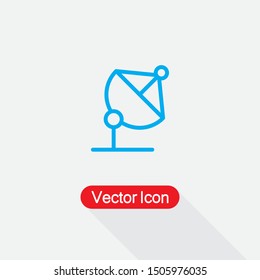 Satellite Antenna Icon Vector Illustration Eps10