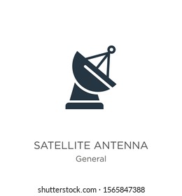 Satellite antenna icon vector. Trendy flat satellite antenna icon from general collection isolated on white background. Vector illustration can be used for web and mobile graphic design, logo, eps10