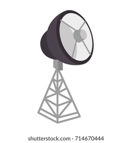 satellite antenna isolated icon
