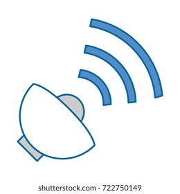 satellite antenna isolated icon