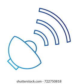 satellite antenna isolated icon