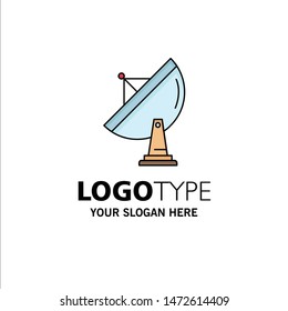 satellite, antenna, radar, space, dish Flat Color Icon Vector