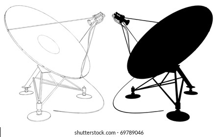 Satellite Antenna Vector 02