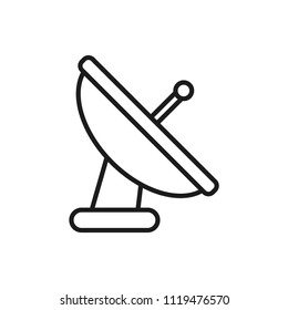 satellite antenna vector icon