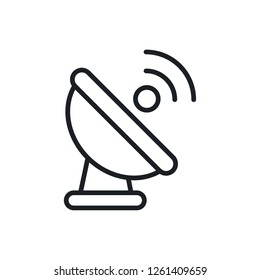 satellite antenna vector icon