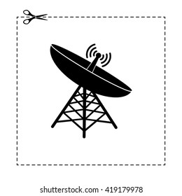 satellite antenna vector icon