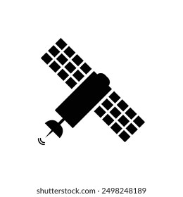 satellite Black Solid vector icon