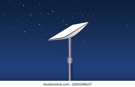 Satellite broadband device for high speed internet. vector illustration