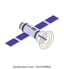 Satellitenbild im Flachdesign