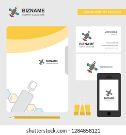 Satellite Business Logo, File Cover Visiting Card and Mobile App Design. Vector Illustration