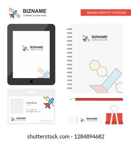 Satellite  Business Logo, Tab App, Diary PVC Employee Card and USB Brand Stationary Package Design Vector Template