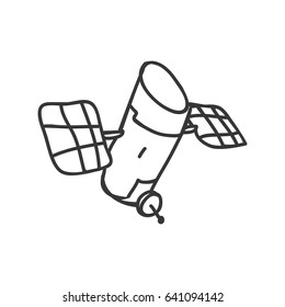 satellite cartoon doodle