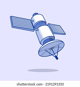 Satellite Cartoon vector illustration. Space symbol stock vector illustration.