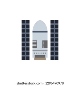 Satellite colored icon. Element of space illustration. Signs and symbols icon can be used for web, logo, mobile app, UI, UX on white background