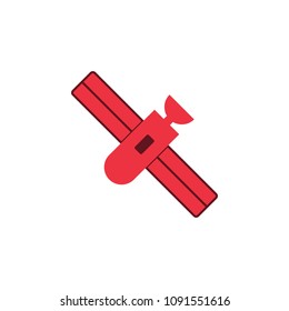 satellite colored icon. Element of web icon for mobile concept and web apps. Colored isolated satellite icon can be used for web and mobile. Premium icon on white background