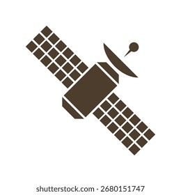 Projeto de ícone de espaço de comunicação por satélite