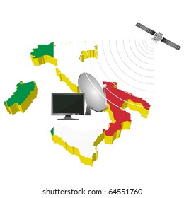 Satellite communications in Italy