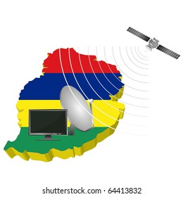 Satellite communications in Mauritius