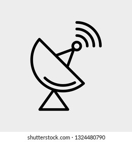 Satellite concept line icon. Simple element illustration. Satellite concept outline symbol design. Can be used for web and mobile UI/UX . Modern vector style