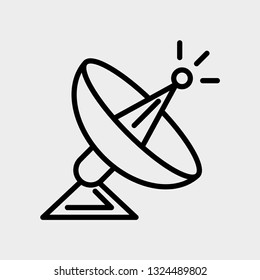 Satellite concept line icon. Simple element illustration. Satellite concept outline symbol design. Can be used for web and mobile UI/UX . Modern vector style