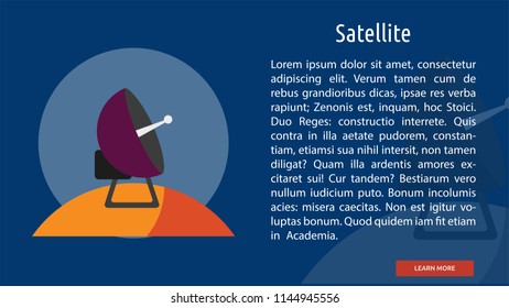 Satellite Conceptual Banner