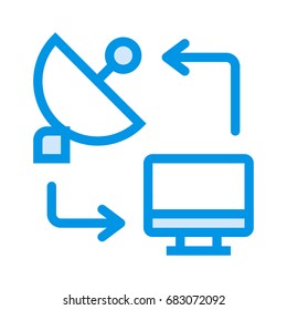 Satellite connection icon