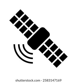 Satellite Connection solid icon vector design templates