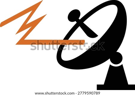 Satellite dish antenna broadcasting signal technology communication device
